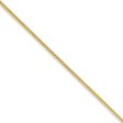 1mm 14k Yellow Gold Solid Wheat Chain Necklace For Sale