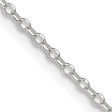 1.75mm Sterling Silver D C Solid Open Cable Chain Necklace Discount