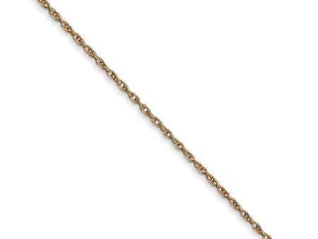 0.95mm, 14k Yellow Gold, Cable Rope Chain Necklace Cheap