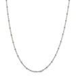 2.5mm Sterling Silver Beaded Loose Rope Chain Necklace Online Sale