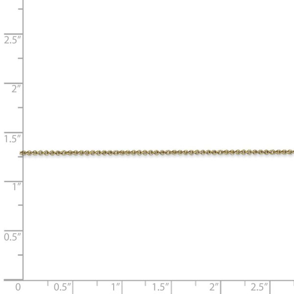 1mm 10k Yellow Gold Solid Cable Chain Necklace Cheap