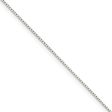 0.6mm, Sterling Silver Diamond Cut Mirror Box Chain Necklace Discount