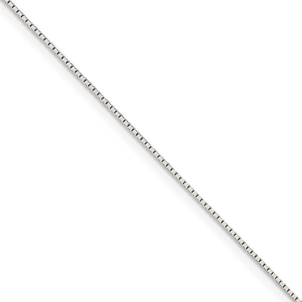 0.6mm, Sterling Silver Diamond Cut Mirror Box Chain Necklace Discount