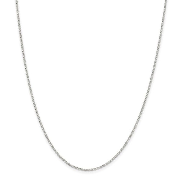 1.5mm Sterling Silver D C Solid Open Cable Chain Necklace Online