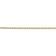 14k Yellow Gold 1.5mm Diamond Cut Rope Chain Anklet Hot on Sale