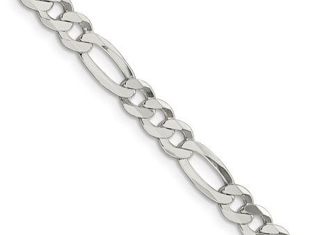 5.5mm Sterling Silver Flat Figaro Chain Necklace Cheap