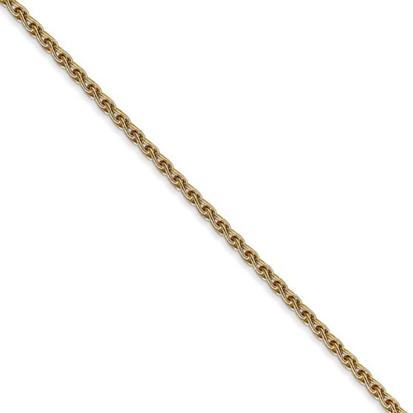 1.75mm, 14k Yellow Gold, Solid Parisian Wheat Chain Necklace Online Hot Sale