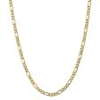 10k Yellow Gold 5.35mm Hollow Figaro Chain Necklace Online