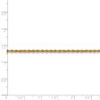 2.5mm, 14k Yellow Gold, Handmade Solid Rope Chain Anklet or Bracelet Online