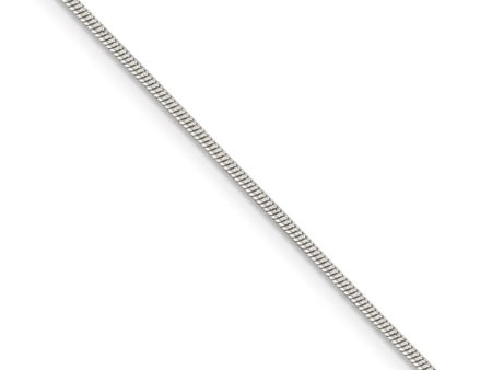 1.2mm Sterling Silver, Round Solid Snake Chain Necklace Online Hot Sale