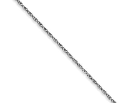 0.7mm, 14k White Gold, Cable Rope Chain Necklace Online Hot Sale