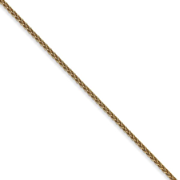 1.25mm, 14k Yellow Gold, Solid Spiga Chain Necklace For Discount