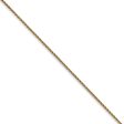 1mm, 14k Yellow Gold, Solid Parisian Wheat Chain Necklace For Discount