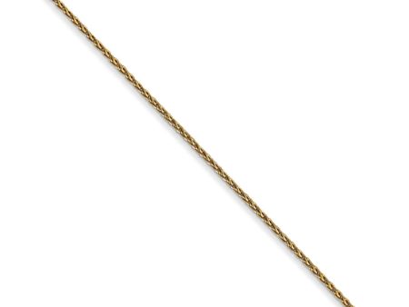 1mm, 14k Yellow Gold, Solid Parisian Wheat Chain Necklace For Discount