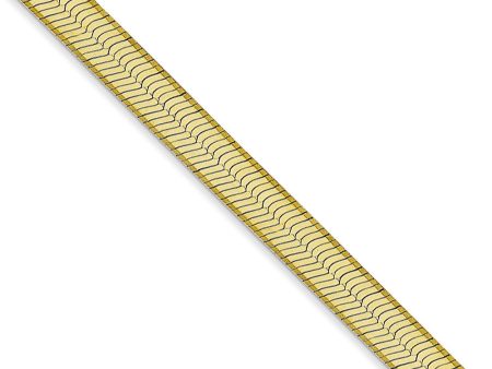 5mm 10k Yellow Gold Solid Herringbone Chain Necklace Cheap