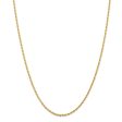 2.25mm, 14k Yellow Gold, D C Quadruple Rope Chain Necklace For Cheap