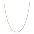 1.1mm, 14k Yellow Gold, Ropa Chain Necklace Fashion