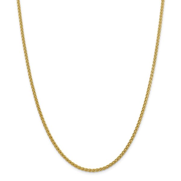 2.75mm 14k Yellow Gold Hollow Wheat Chain Necklace Cheap