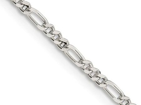 2.25mm Sterling Silver, Solid Figaro Chain Necklace Sale