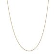 1mm, 14k Yellow Gold Diamond Cut Singapore Chain Necklace Hot on Sale