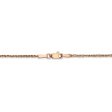 1.7mm, 14k Rose Gold, Diamond Cut Solid Ropa Chain Anklet Sale