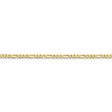 2.2mm, 10k Yellow Gold, Solid Concave Figaro Chain Bracelet Cheap