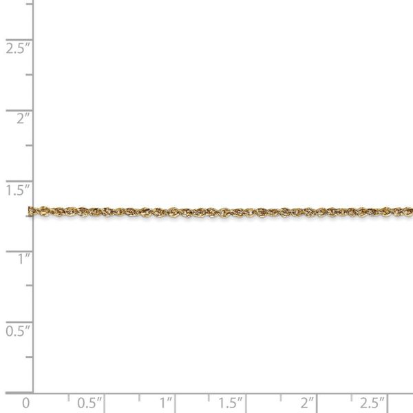 1.7mm, 14k Yellow Gold, Ropa Chain Anklet Online Sale