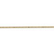 1.9mm, 14k Yellow Gold, Solid Box Chain Necklace Supply