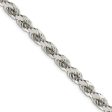 Men s 7mm Sterling Silver D C 8 Sided Solid Rope Chain Necklace Online