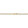 1.75mm, 14k Yellow Gold, Solid Parisian Wheat Chain Necklace Online Hot Sale