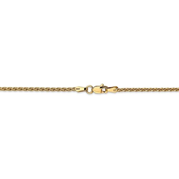 1.75mm, 14k Yellow Gold, Solid Parisian Wheat Chain Necklace Online Hot Sale