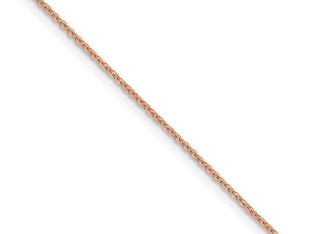 1.1mm 14K Rose Gold Solid Flat Cable Chain Necklace Hot on Sale