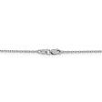 1.5mm 14k White Gold Diamond Cut Solid Rolo Chain Necklace Fashion