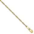 1.7mm, 10k Yellow Gold, Singapore Chain Anklet or Bracelet Online