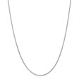 1.9mm, 14k White Gold, Solid D C Round Wheat Chain Necklace Sale