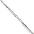 1.9mm, Sterling Silver, Solid Box Chain Necklace Online Sale