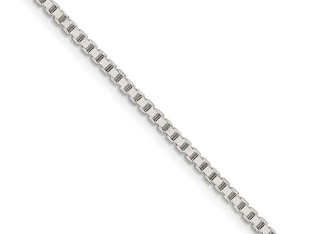 1.9mm, Sterling Silver, Solid Box Chain Necklace Online Sale