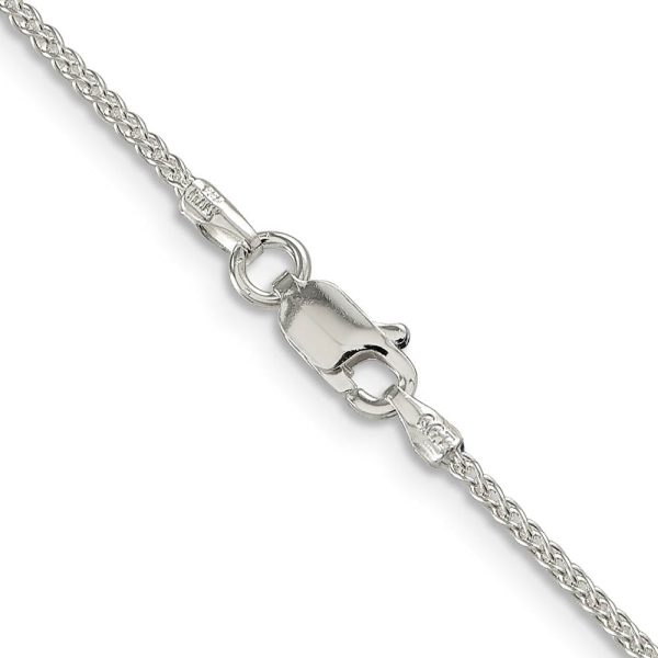 1.5mm Sterling Silver, Round Solid Spiga Chain Necklace Hot on Sale