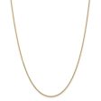 1.6mm, 14k Yellow Gold Solid Link Cable Chain Necklace Sale