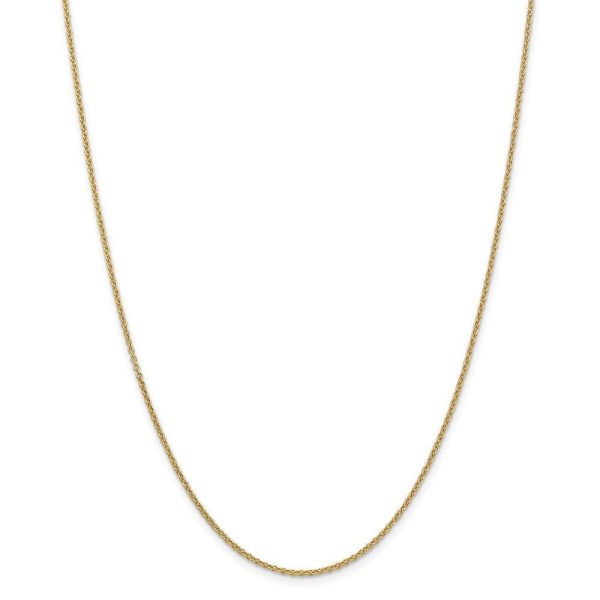 1.6mm, 14k Yellow Gold Solid Link Cable Chain Necklace Sale