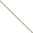 1mm 10k Yellow Gold Solid Cable Chain Necklace Cheap