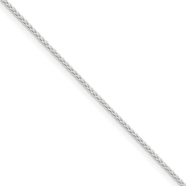 1mm, Sterling Silver Solid Open Curb Chain Necklace Sale