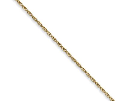 0.7mm, 10k Yellow Gold, Cable Rope Chain Necklace Discount