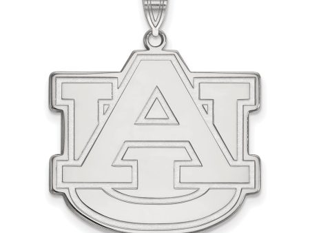 14k White Gold Auburn U XL Pendant Hot on Sale