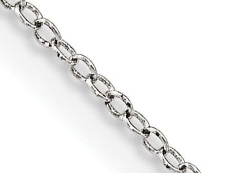 1mm Sterling Silver, Solid Cable Chain Necklace on Sale