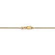 1mm 14k Yellow Gold Solid Wheat Chain Necklace For Sale