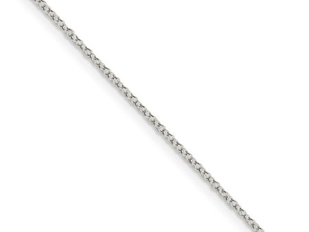 1.1mm, Sterling Silver Solid Cable Chain Necklace Online Hot Sale