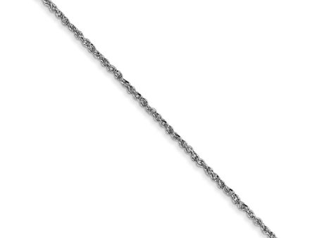 1.1mm, 14k White Gold, Ropa Chain Necklace Online now