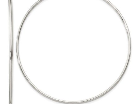 1.3mm, Sterling Silver, Endless Hoop Earrings - 54mm (2 1 8 Inch) Sale