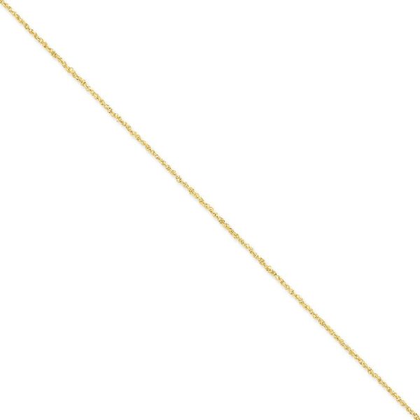 1.7mm, 14k Yellow Gold, Ropa Chain Anklet Online Sale